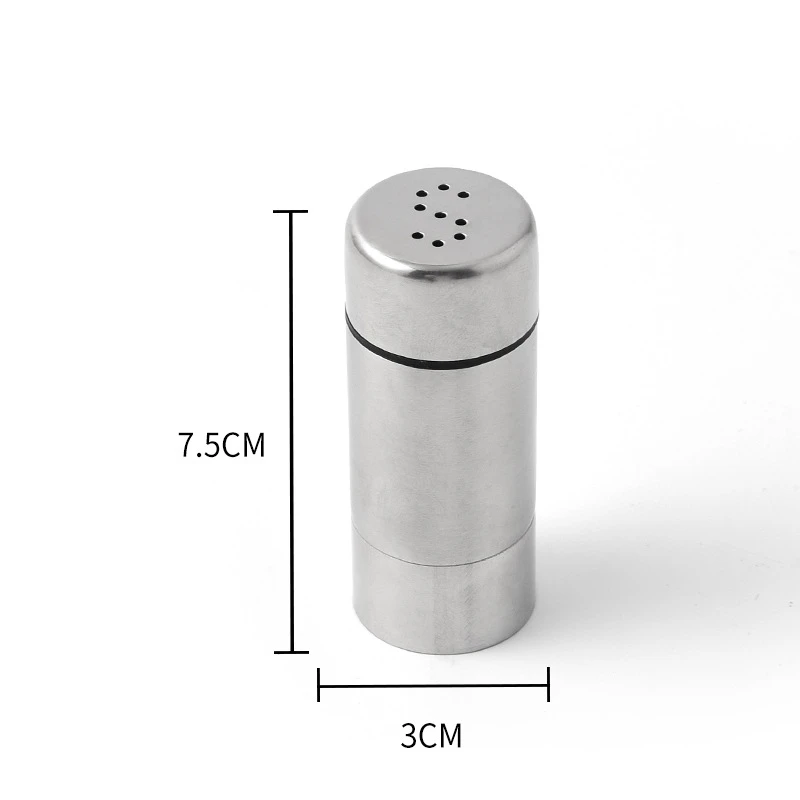 Stainless Steel Mini Salt Shaker Multifunctional Pepper Shakers Creative Spice Spreader Jars Kitchen Seasoning Tools for Outdoor seasoning jar,salt shaker,spices bottle,salt pepper shakers