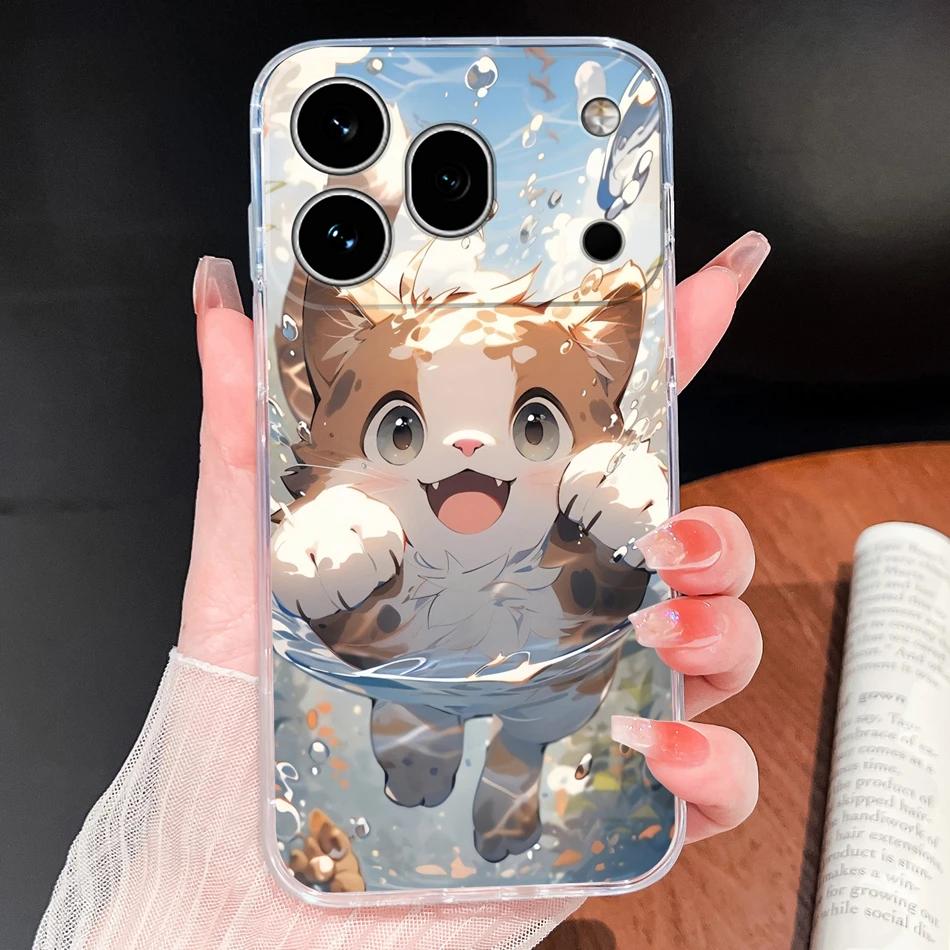 Clear Cool Stars Vibe Shockproof Silicone Phone Case