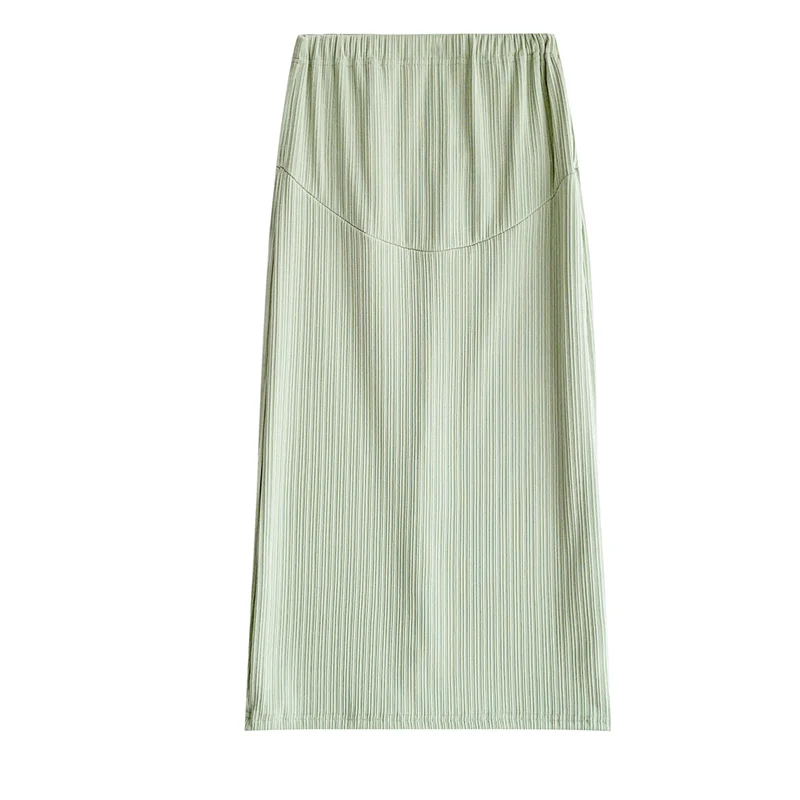 I63318# Maternity Skirt Skirts Korean Plus Size Stretch Split Summer Slim Women Pregnancy Clothes Pregnancy Skirt