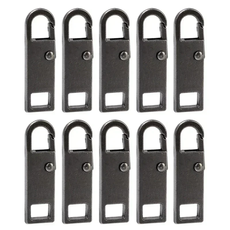 Metal Zipper Slider Puller - Detachable Instant Repair Kit for Clothing, Luggage, and Purses