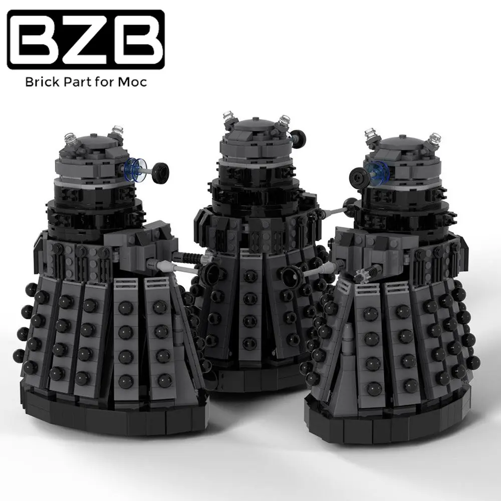 

BZB MOC Movie Character Doctor Telephone Booth Time Machine Model Building Block Set Doctor Whoed Robot Daleked Bricks Toy Gift