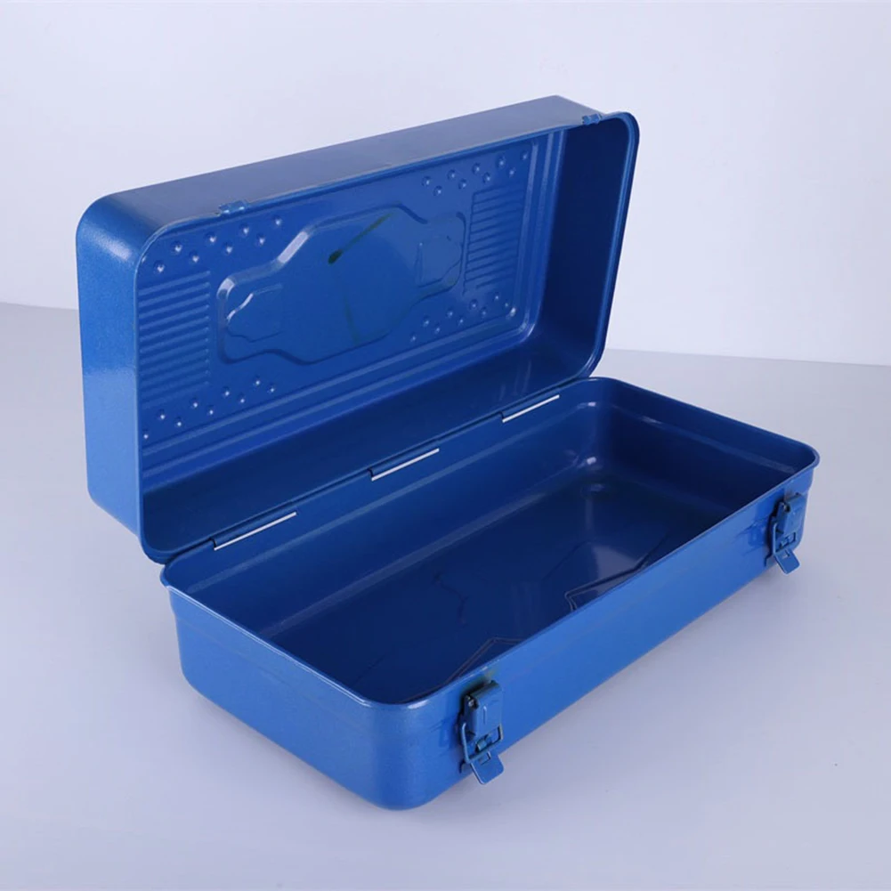 Heavy Duty Portable Steel Tool Box Metal Tool Box For Workshop Garage Household With Handle Sundries Storage Supplies 6