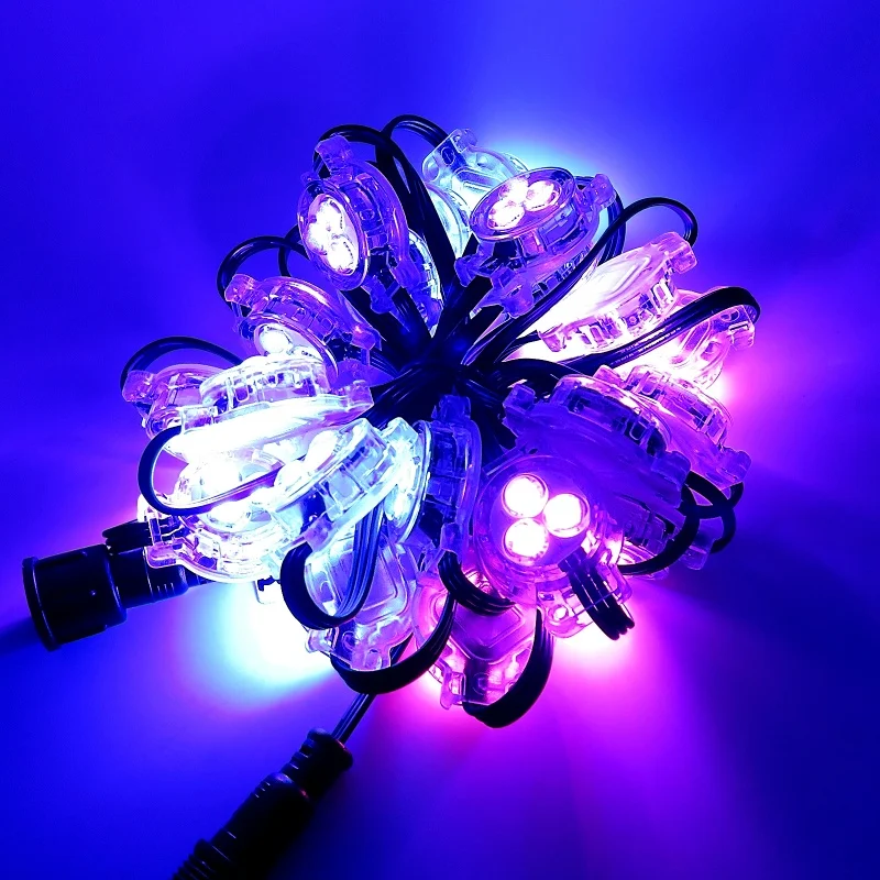 100ft/31M RGBW Smart Outdoor Eave Lights Permanent Track Lights 30mm Diameter For Festive Party Christmas Waterproof IP68 3