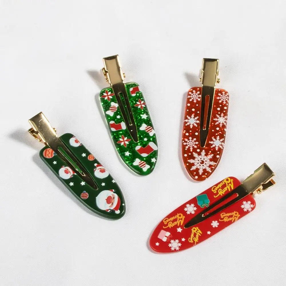 

Christmas Hairpins Accessories Party Holiday Hairbow Metal Clips Girl Hairclip