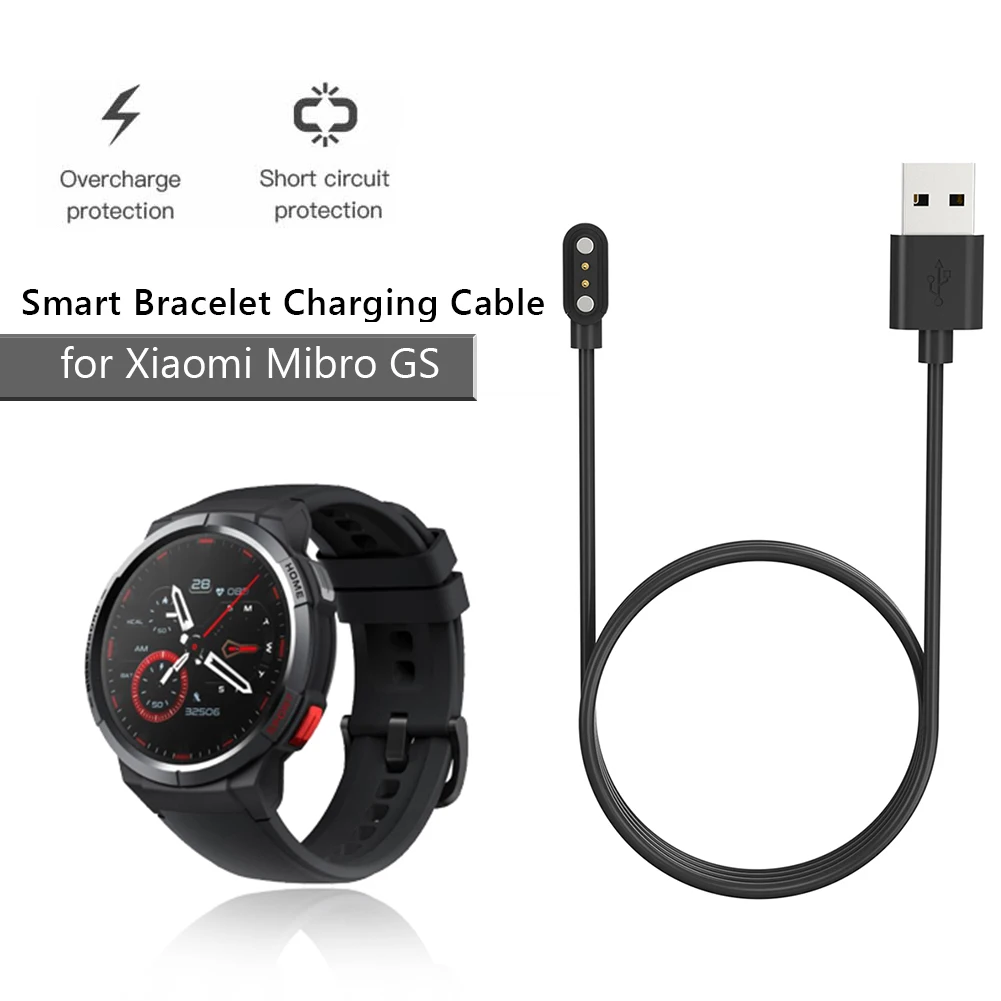 

Зарядное устройство для умных часов для Xiaomi Mibro GS/Lite2/T1/C2, зарядный кабель для умных часов, 5 В, 1 А, сменный Магнитный USB шнур для зарядного устройства