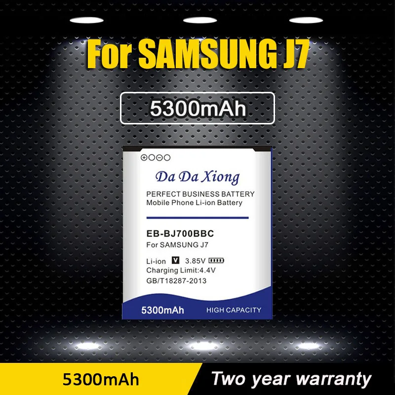 Аккумулятор 5300 мА · ч EB-BJ700BBC для Samsung GALAXY J7 J7008 J700F SM-J7008 J7000 J700 ON7 G6000 | Мобильные