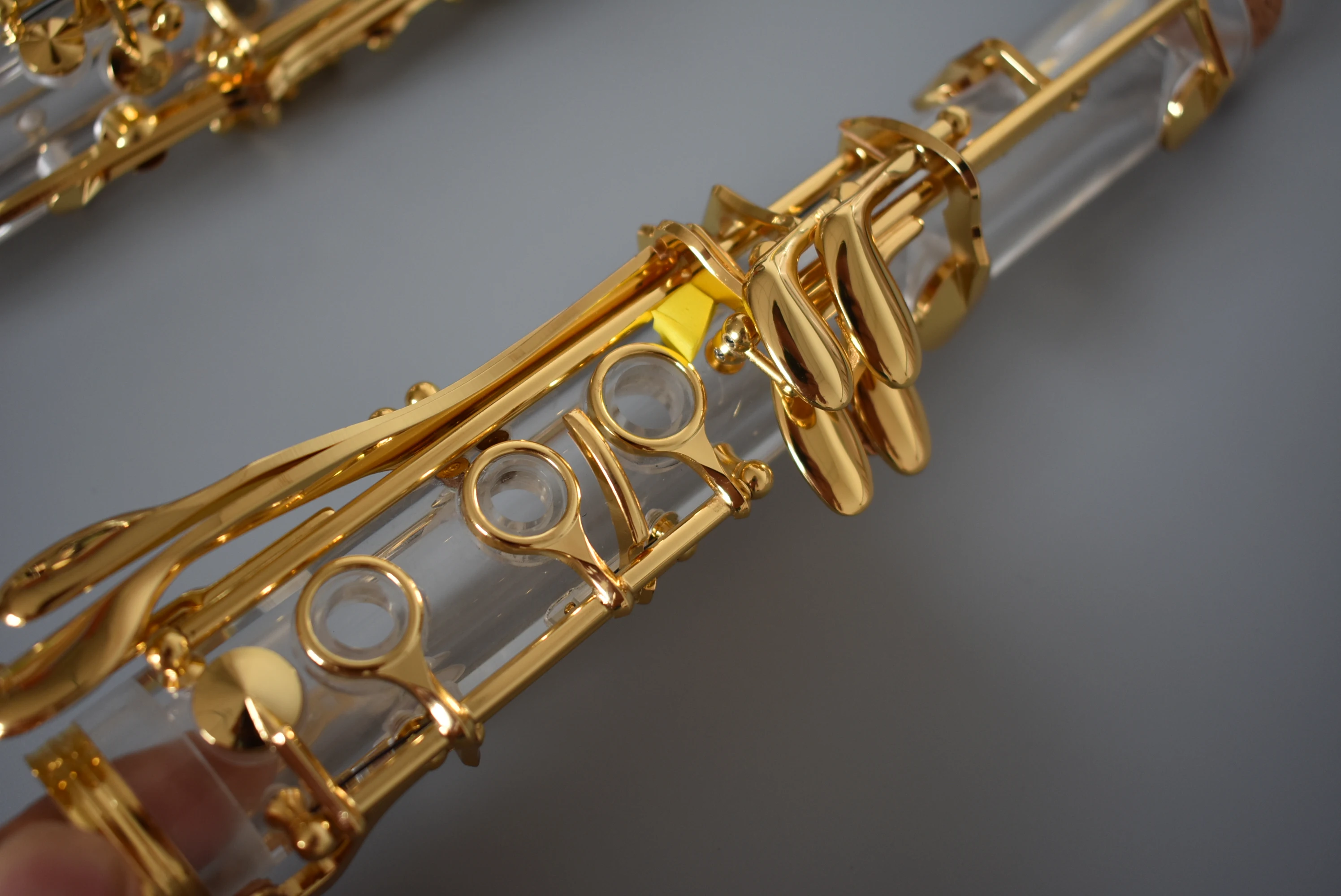 B-Flat Gold Plated Clarinet Keys with 1 Crystal-Exquisite Workmanship for Outstanding Tone