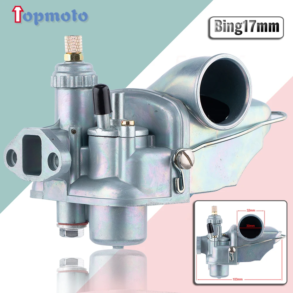 Carburatore Moto 17Mm Per Bing17Mm Carb Per Ktm Dkw Puch Bing 17Mm Tipo Ssb 1/17/68 Per Carburatori Motore 50/4 R50S Sachs