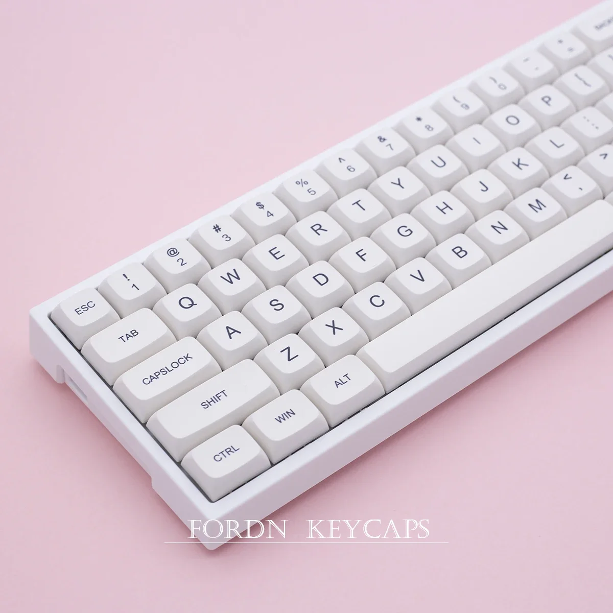 Leite Branco Minimalista Keycaps Perfil Xda 121 Teclas Double Shot Pbt Adequado para Cherry mx Teclado Mecânico