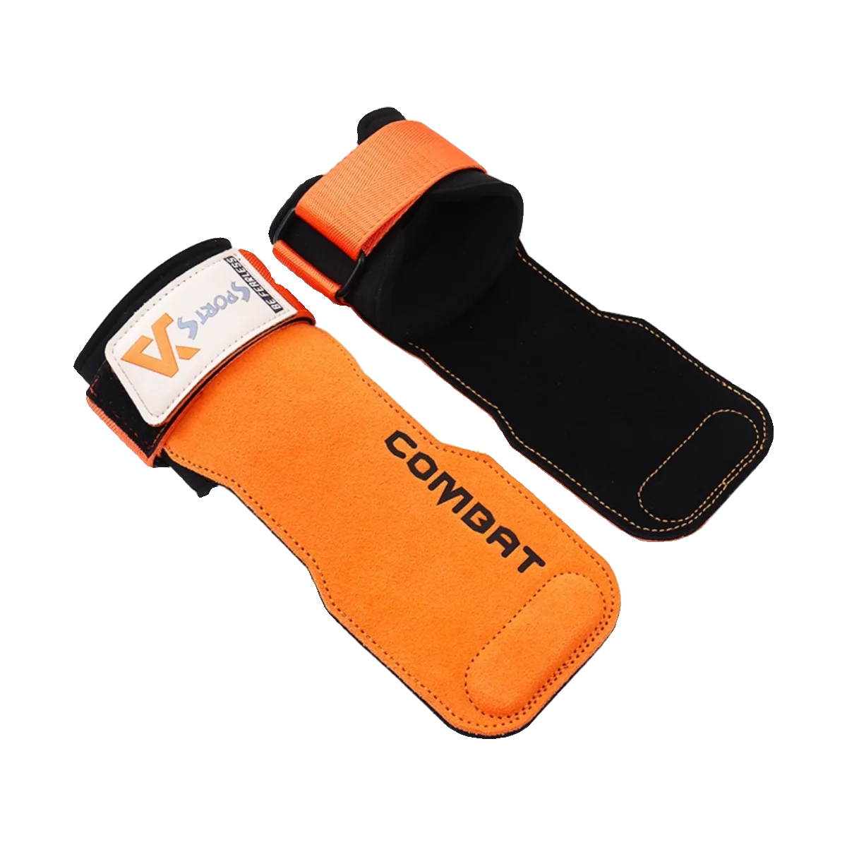 Professional Cowhide Gym Gloves Grips Anti-Skid Weight Power Belt Lifting Pads Deadlift Belt Workout Palm Protection 1Pair Pads 4
