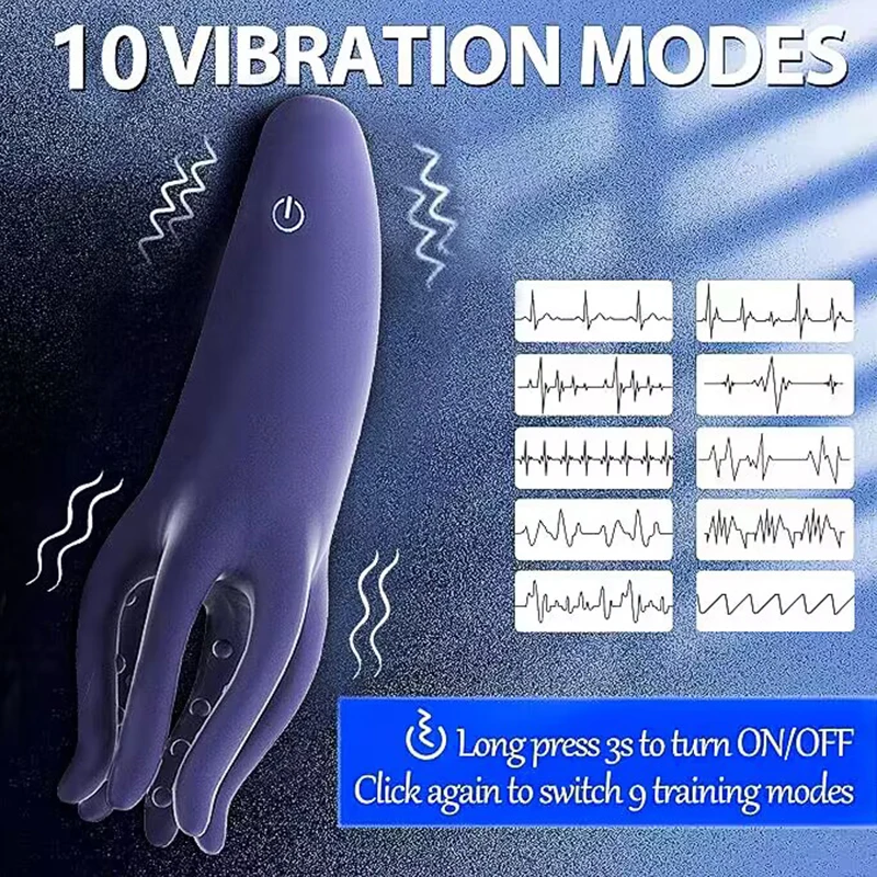 Male sex toys glans stimulator masturbator penis training vibrator for prolonged pleasure delay ejaculation