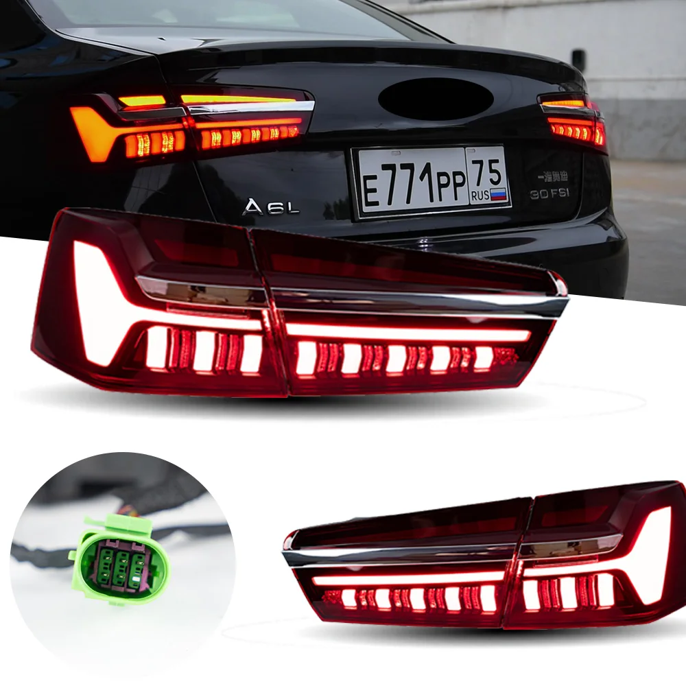 

Taillight For Audi A6 C7 A6L C8 LED Taillights 2012-2015 Tail Lamp Car Styling DRL Signal Projector Lens Automotive Accessories