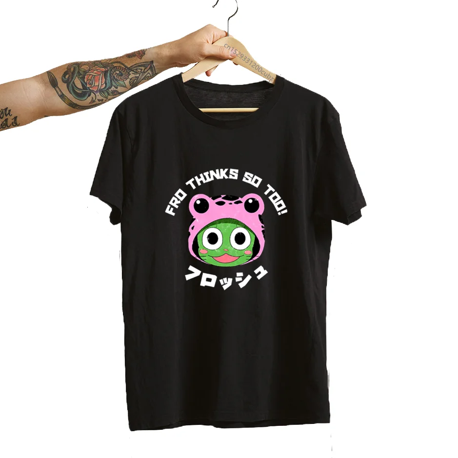 Fairy Tail Frosch Fro Thinks So Toot Shirt Donna Stampa Anime Manga Magliette Kawaii Graphic Tee Shirt Abbigliamento Donna