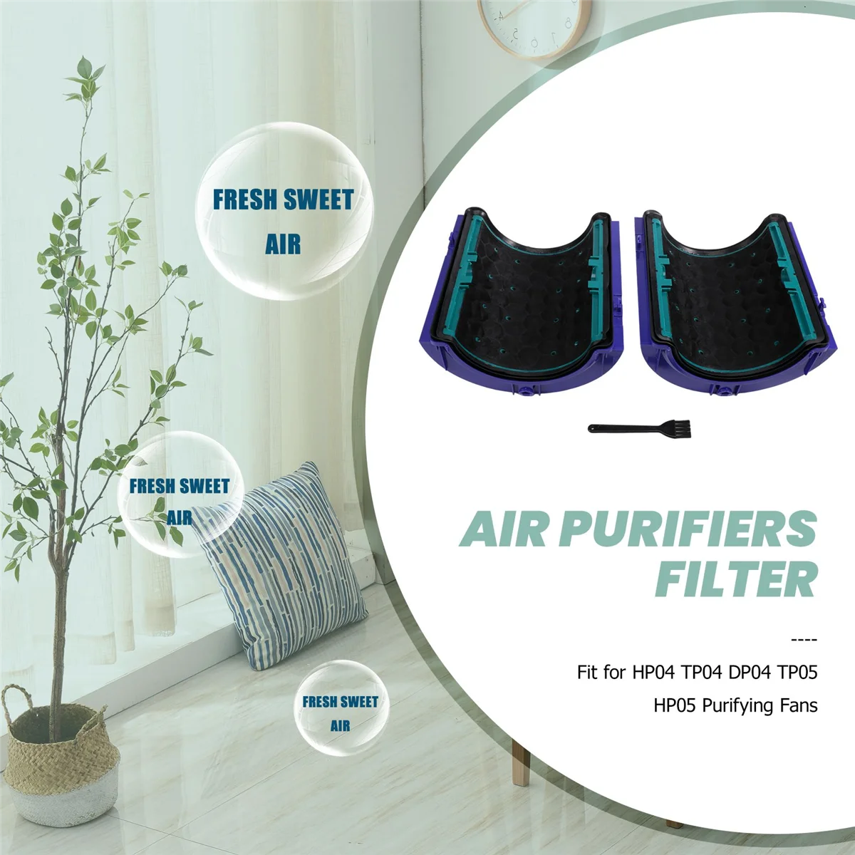 Replacements for Dyson Air Purifiers Filter,HP04 TP04 DP04 TP05 HP05 Purifying Fans Sealed Pure Cool Air Purifier 5