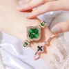 LIGE New Ladies Fourleaf clover Wristwatch Waterproof Stainless Steel Watch for Woman Simple Casual Dress Womens Quartz Watches 4