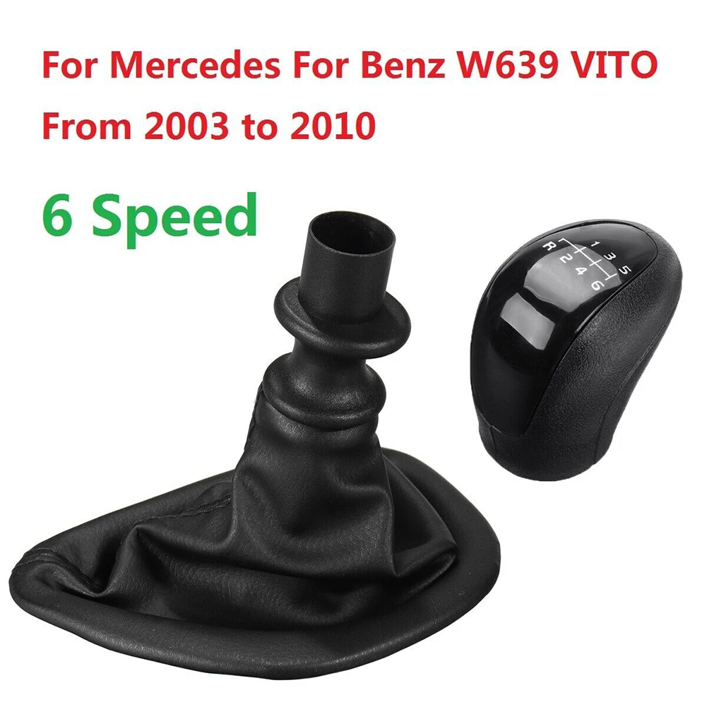 Für Mercedes VITO VIANO W639 2003 2004 2005 2006 2007 2008 2009 2010 6 Gang Schaltknauf mit Schaltknauf Gaitor Kofferraumabdeckung – Detail 2