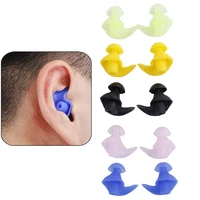 1Pair Diving Swim Soft Ear Plugs Water Silicone Waterproof Soft Silicone For Adult/Children Anti Noise Foam Sleep Work Reusable 1