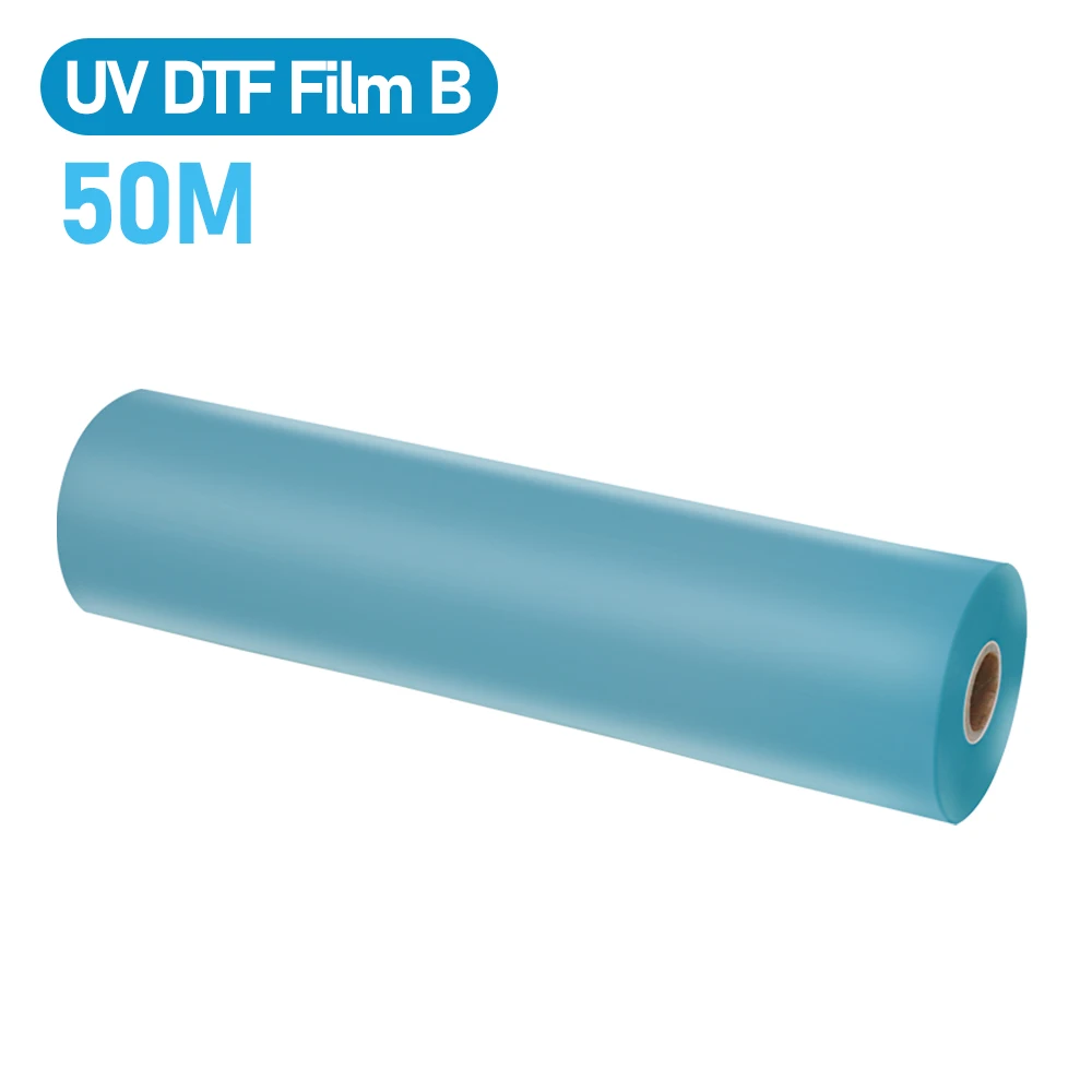 

УФ DTF пленка B 32 см * 50 м, УФ-переводная пленка для УФ DTF принтеров, переводная наклейка на стекло, керамику, металл, кристалл, УФ DTF наклейка пленка