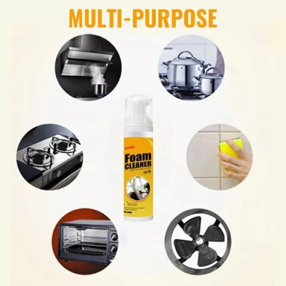 100ML Car Foam Cleaner Interior Panel Seat Leather Ceiling Clean Wash Spray Agent Multipurpose Home Foam Clearing Tools Dropship