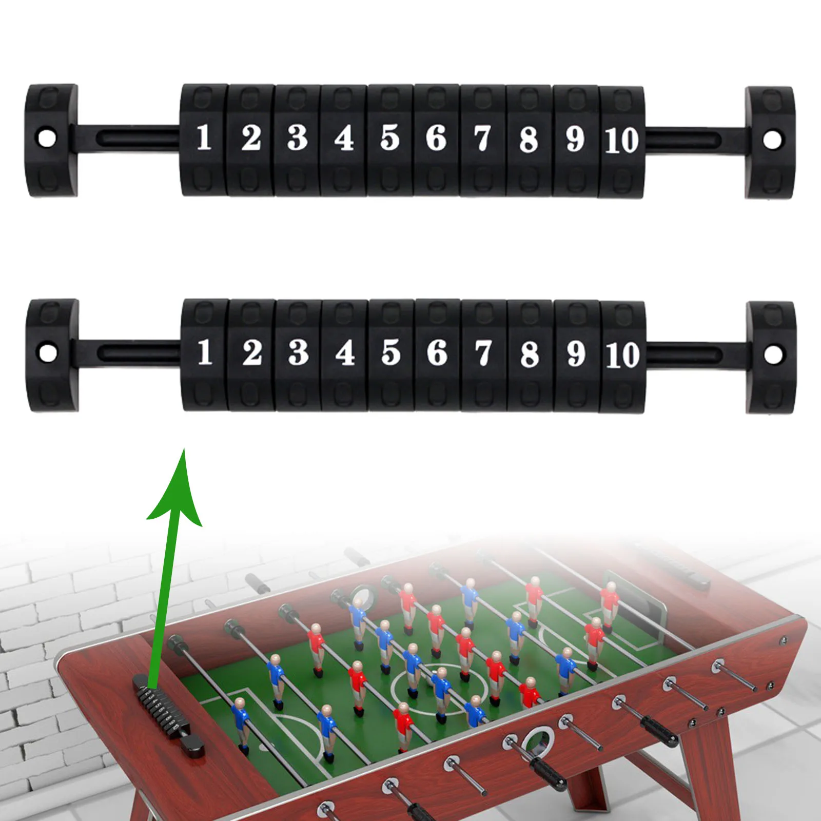 2x Universal Foosball Soccer Table Football Counter Scoring Units Scoreboard for Game Score Keepers Standard Parts Replacement