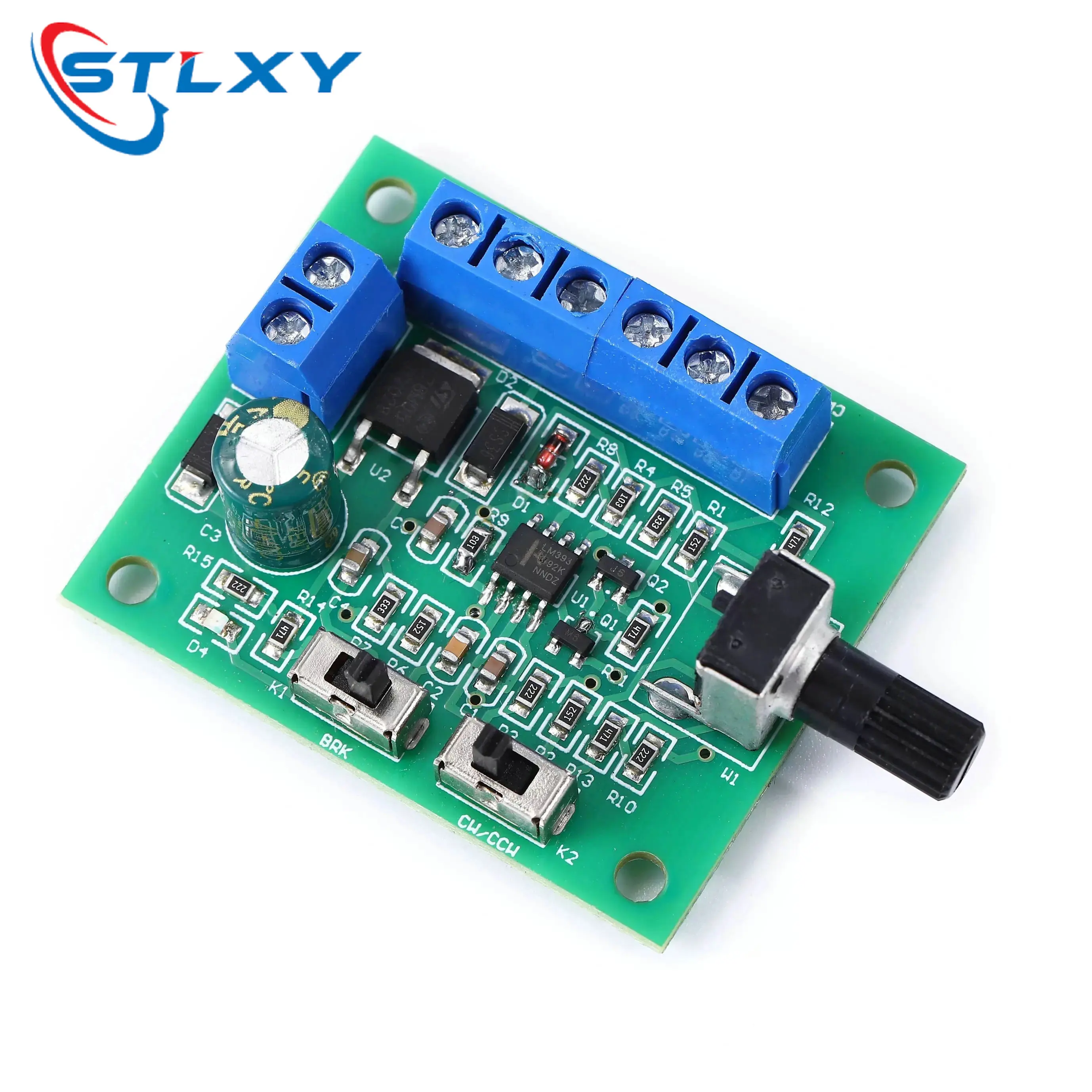 DC8-24V Brushless DC Motor Speed Controller Driver PWM Speed Control Board Pinpoint Regulator Forward And Backward Control 18KHz