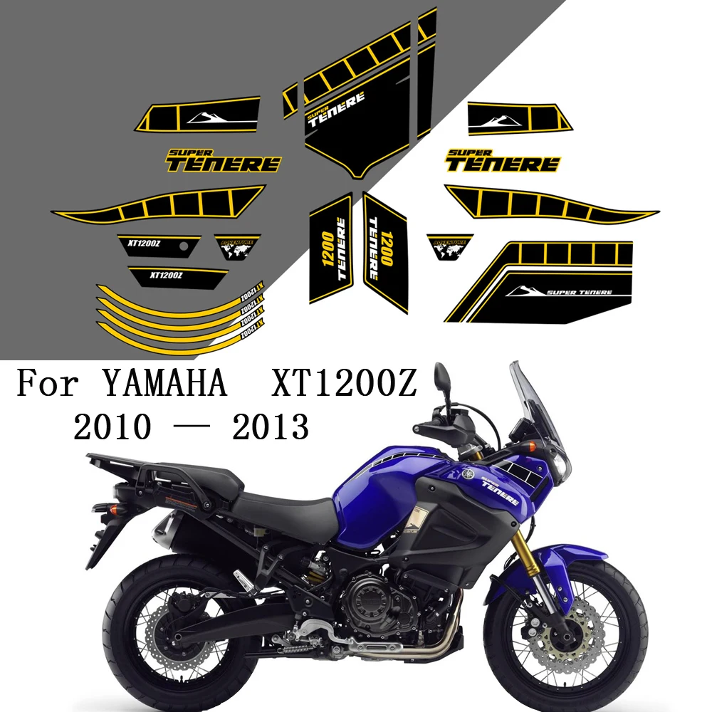 For YAMAHA TENERE XT 1200 Z 1200XT SUPER Luggage Trunk Tank Pad Protection Stickers Windshield Windscreen 2010 2011 2012 2013