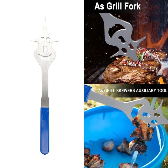 Rozsdamentes Acél Villák Bbq Multifunkcionális Grillezés Villa Barbecue Szerszám Kreatív-Gyakorlati Grillezés-Campfire