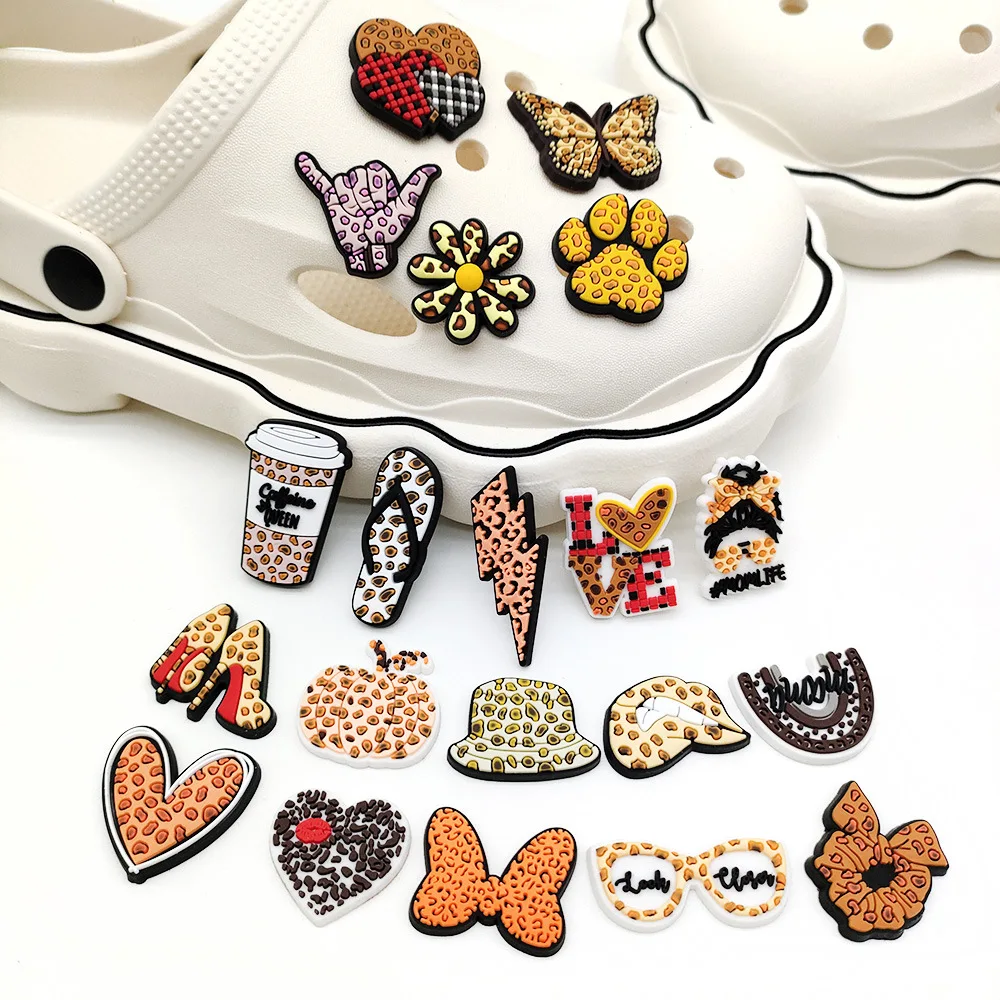 Leopard Print Shoe Charm for DIY Decorations and Gifts