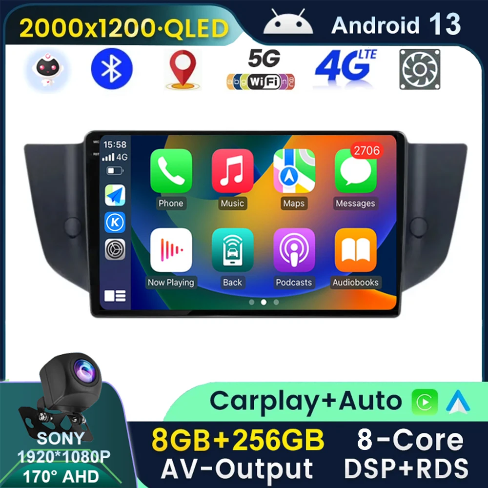 

QLED 2K Android 13 For Rover Mg 6 Roewe 550 2009-2016 Car Radio Multimedia Autoradio Video Player Carplay AUTO GPS 2 DIN NO DVD