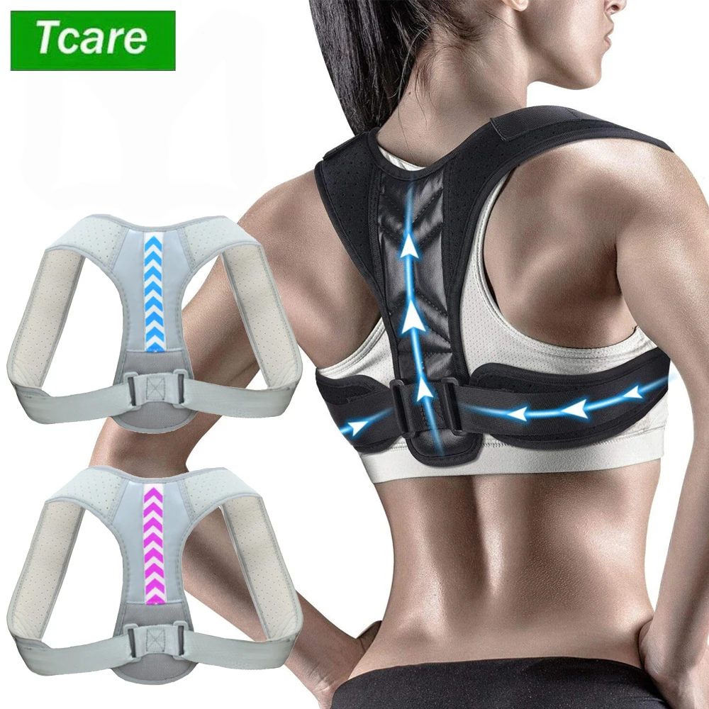 

Tcare Posture Corrector Belt Adjustable Clavicle Spine Back Shoulder Lumbar Men Women Posture Correction Dropshipping