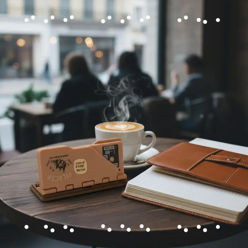 1Pcs 루스 리프 노트북 M5/A7 휴대용 바인더 펀칭기 3홀 4mm 카드 홀 펀치 사무용품