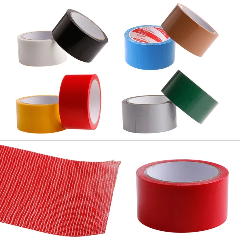 10M x 50mm Waterproof Sticky Adhesive Cloth Duct Tape Roll Craft Repair 8 Color | Канцтовары для офиса и дома