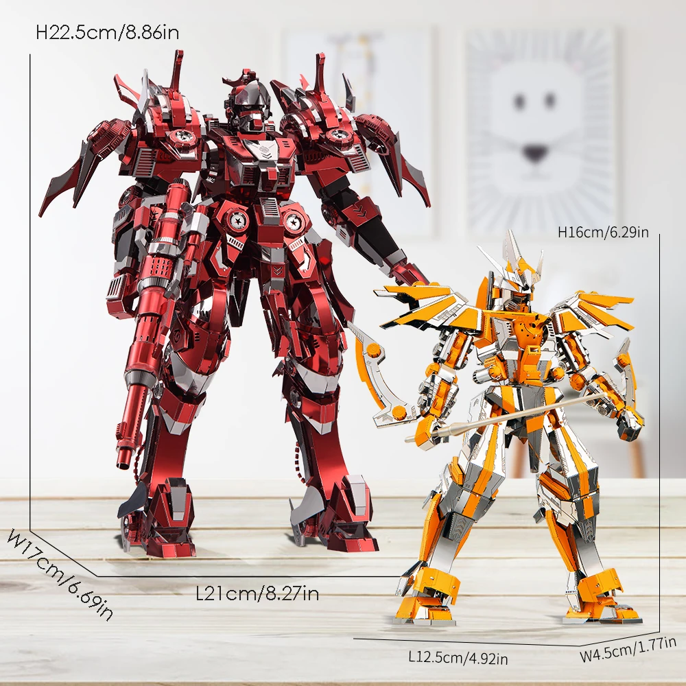 パズル完成品 Piececool 3D メタルパズル - レッドサンダーモデル構築キット