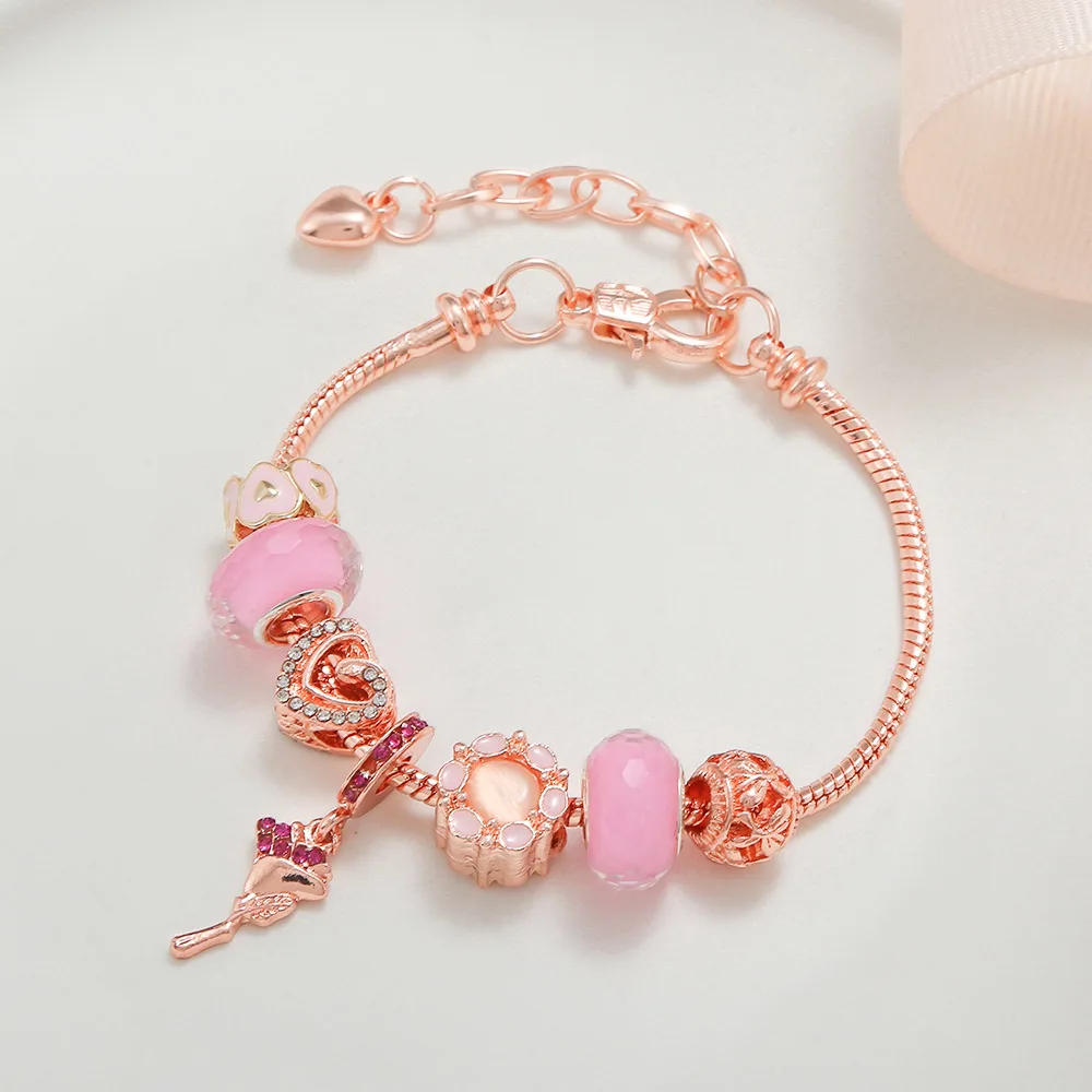 Pandora DIY Rose Gold Princess Bracelet 