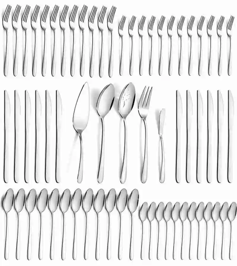Premium Stainless Steel Silverware Set for 12