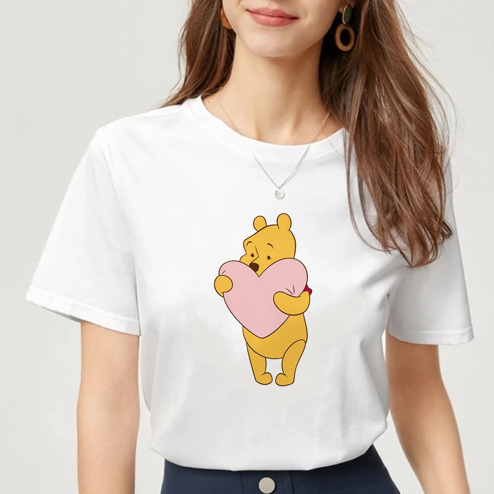 Disney Winnie The Pooh Tigger Print Women Cartoon T Shirt Dropship Short  Sleeve O Neck S-2XL Size Female T-Shirt Summer Clothes