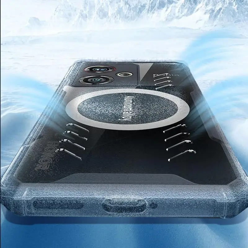 Funda For ZTE nubia Z50 For Magsafe Magnetic Transparent Case For Nubia Z50 Z30 Z40 Pro Cooling Heat Dissipation Magsafing Cover