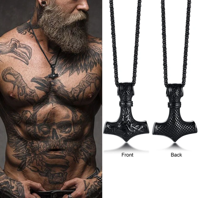 Viking Mjolnir or Thor's Hammer Necklace - Norse Spirit