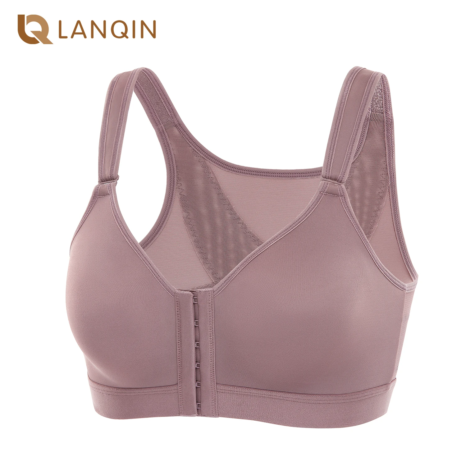 Women's Front Closure Bra Plus Size Posture Wireless Back Support X-shape  Back Bras For Women Non Padded Full Coverage - AliExpress