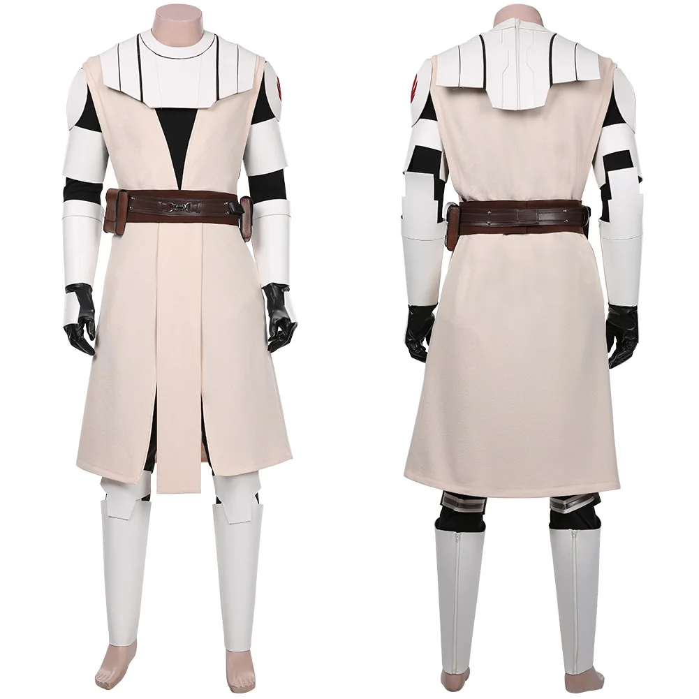 Disfraz de Obi Wan para adulto, disfraz de Cosplay para hombre, uniforme de juego de rol, traje de película de batalla espacial, traje de fiesta de carnaval de fantasía de Halloween