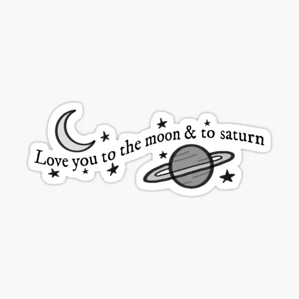 

Наклейки «Love You To The Moon And To Saturn Folkl», 5 шт.