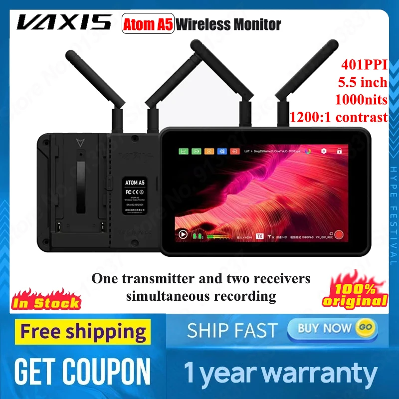 New Vaxis Atom A5 Wireless Monitor Integrated Wireless Video