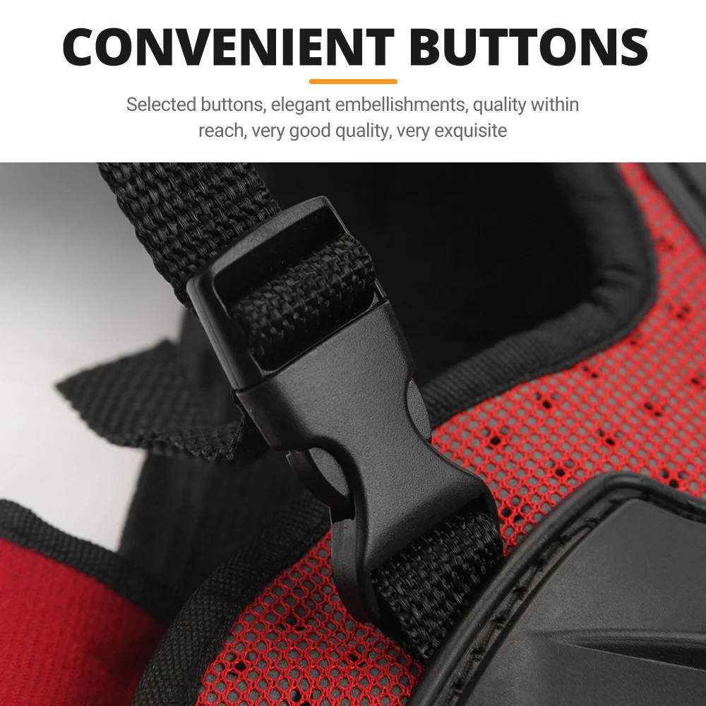 Kid's Motorcycle Armor Vest Protection Motocross Body Armor Jacket Protective Armors Riding Kneepads Elbowpads Moto Full