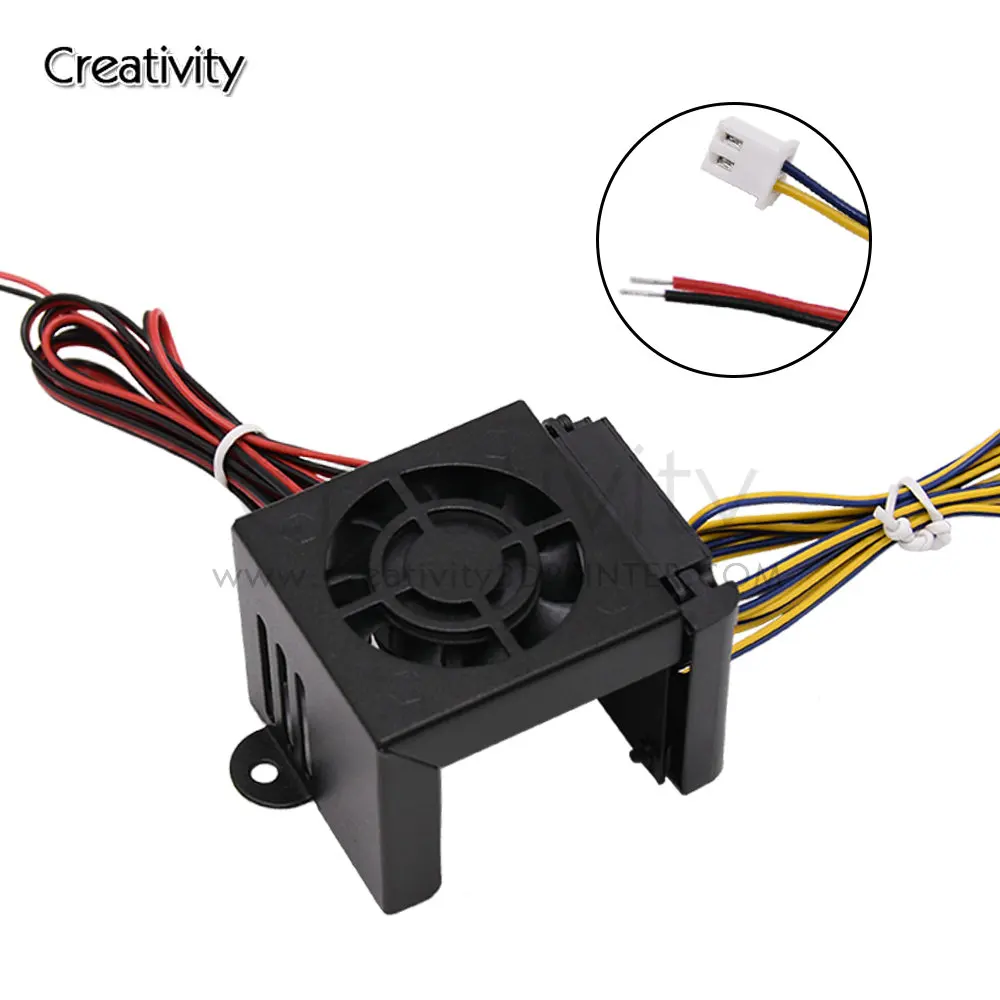 3D Print Head Part Fan 3D Printer Parts Fan Cover CR-10S Ender-3 Extruder fan protection cover Fixed Cooling Fan Cover 12V/24V