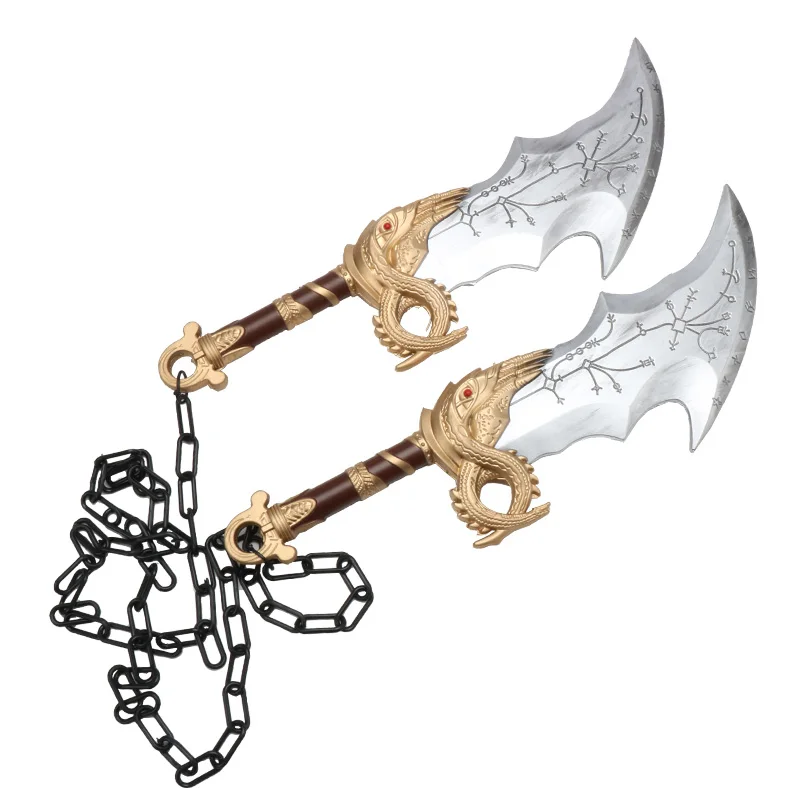 Cosplay Sword Cosplay Prop Cosplay Toy God of War Swords Kratos Blades of Chaos High Density Foam Sword Katana 45cm 1:1 Scale