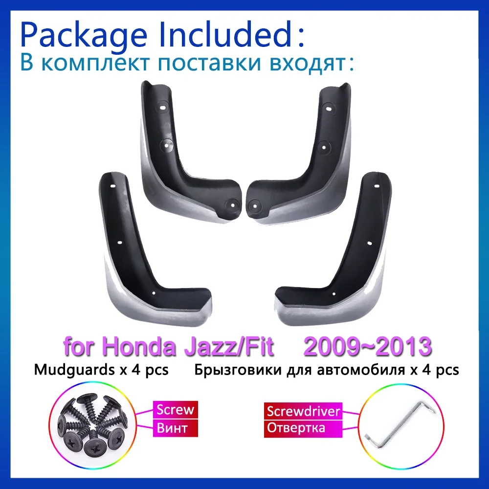 

4 шт., щитки от грязи для Honda Jazz Fit GE6 2009 2010 - 2012 2013