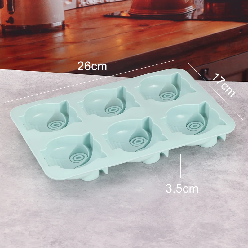 Dtoterul Stampo per Candele e Sapone 3D a Forma di Gufo - 2 Pezzi in