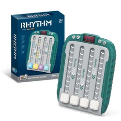 Rhythm Puzzle Challenge: Light-Up Sensory Travel Toy (Green)