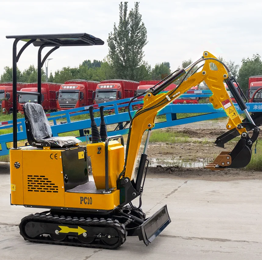 

Cheaper Small Diesel engine Excavator New Design PC10 1T Hydraulic Mini Crawler Excavator Digger Machine
