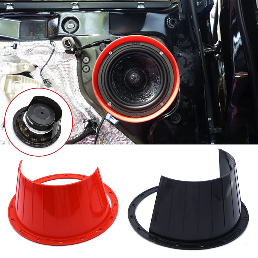 Car Door Audio Speaker Ring Plates Waterproof Cover 2Pcs 6.5 Inch audio speakers kit midrange speakers audio speaker adapter